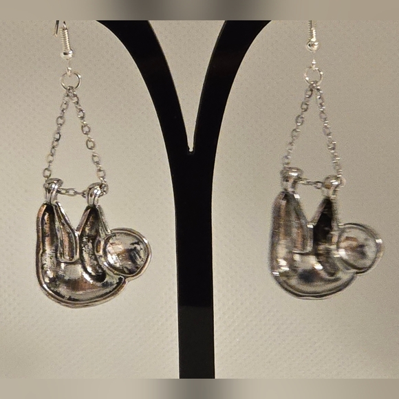 Hanging Sloth Earrings - Picture 3 of 6